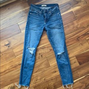 Madewell 9” High Rise Skinny Crop Jeans